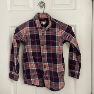 Duluth Trading Company Girls Size 6 Flannel Button Down